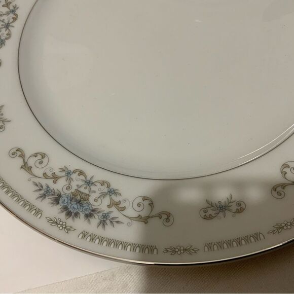 Wade Diane Fine Porcelain China of Japan Dinner Plate 10.25"  Set of 4 B7 - Picture 7 of 8
